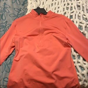 A Nike Dri-Fit Sweater. Color: Coral Size: XL